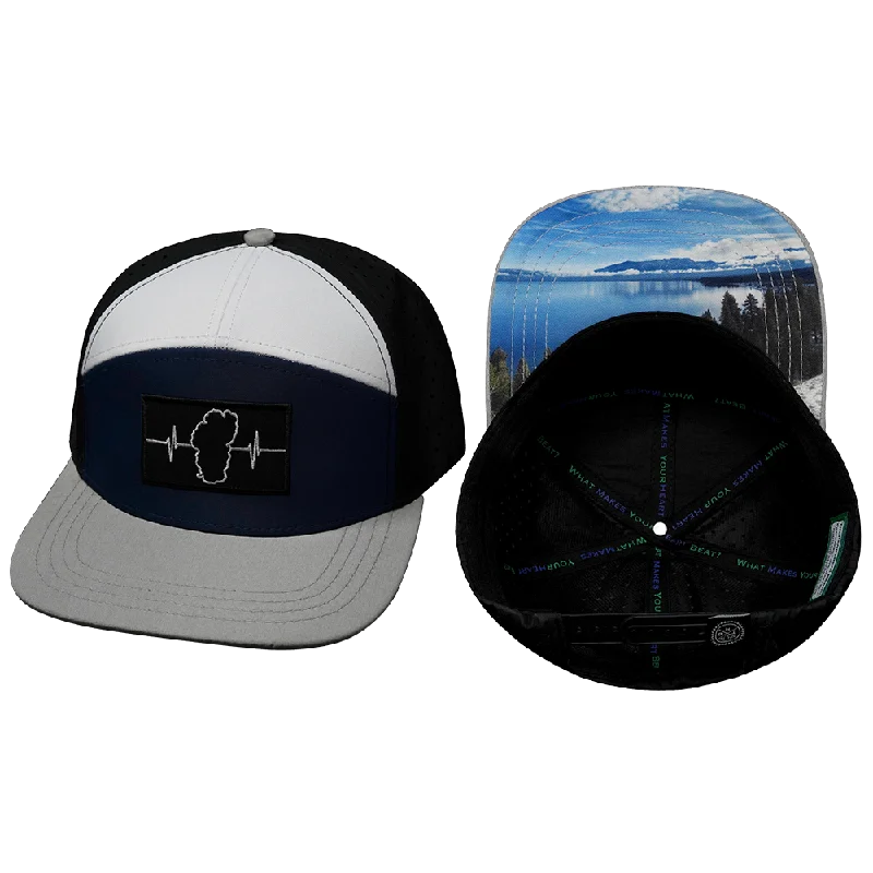 Beanies for winter fun-Tahoe Hat | Flat Bill | Gray - Navy - White - Black