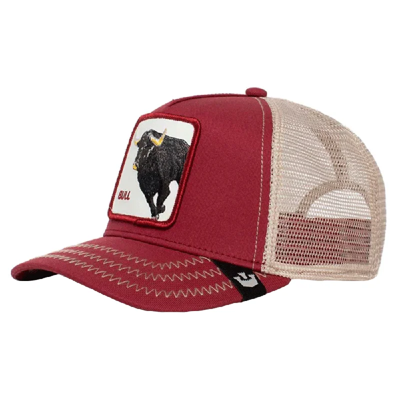 Beanies for running-Goorin Brothers The Bull Trucker - White/Black