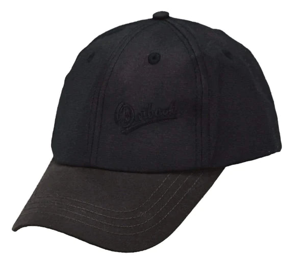 Beanies for perfect layering styles-Outback Trading Co Aussie Slugger Oilskin Cap - Brown Black Peak