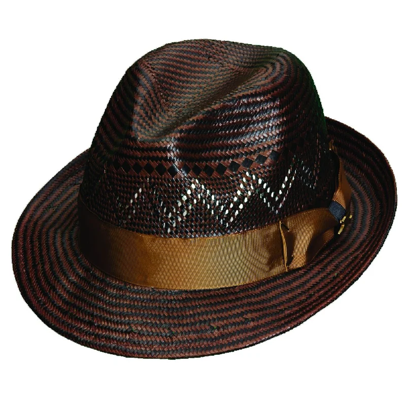 Beanies with fuzzy fabric-Tommy Bahama Toyo Trilby Fedora