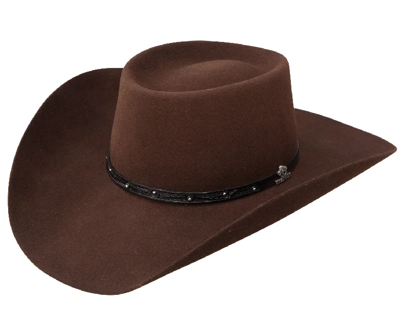 Beanies for ultimate comfort-Stetson Falcon Buffalo Felt Western Hat