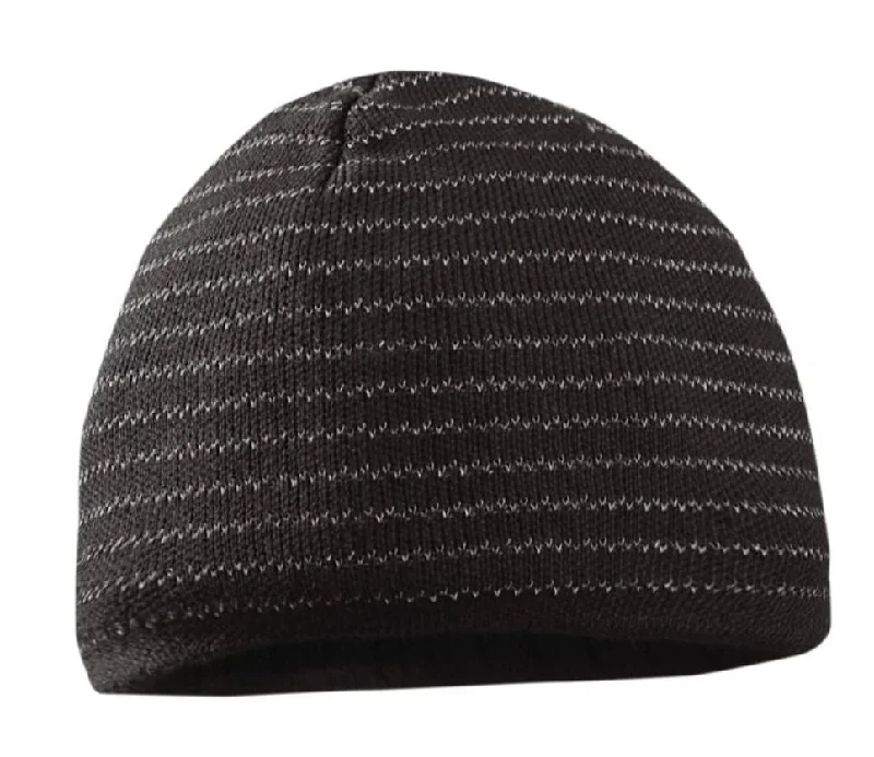 Headbands for team sports-OccuNomix Reflective Striped Beanie