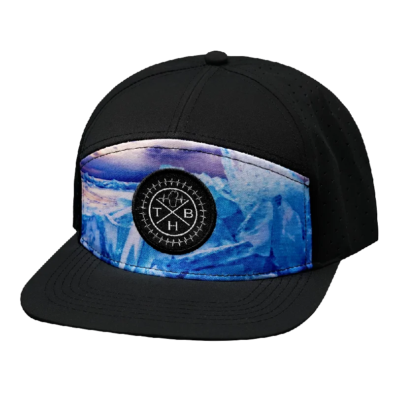 Beanies for fashionable outdoor styles-THB Hat | Flat Bill | Sea Ice - Black