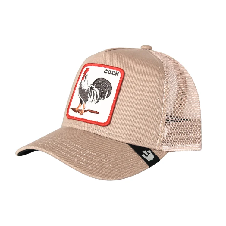 Beanies for trendy wear during snow-Goorin Brothers All American Rooster Trucker - Khaki