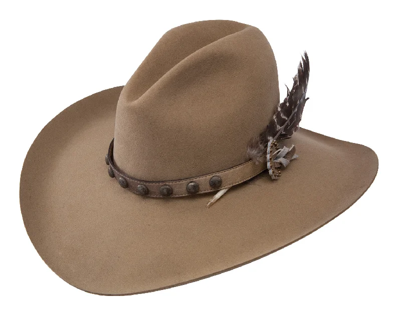 Beanies for optimal cold protection-Stetson Broken Bow Buffalo Felt Western Hat