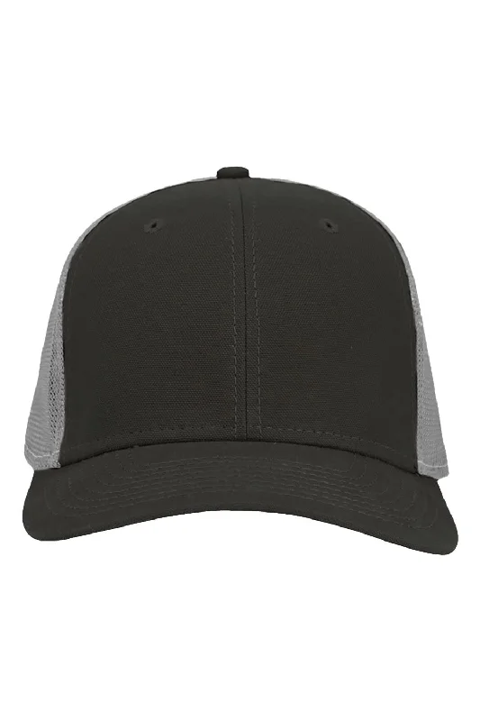 mens hats felt-Dri Duck Mens Hudson Flex Snapback Hat - Charcoal Grey/Fog Grey