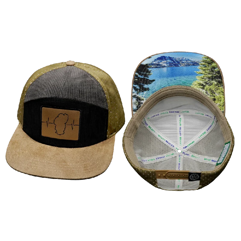 Beanies for post-ski style-Tahoe Hat | Flat Bill | Corduroy - Tan - Black - Gray