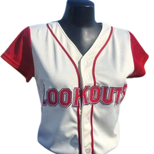 womens hats for weekend getaways-Chattanooga Lookouts Women's Home Replica Jersey