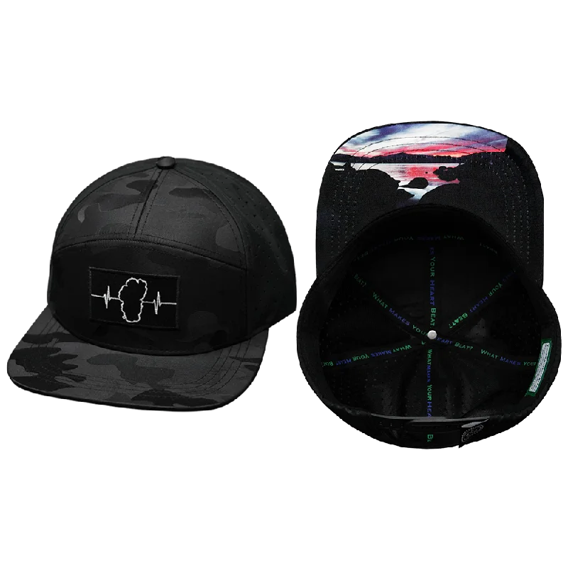 Beanies with comfy materials-Tahoe Hat | Flat Bill | Black Camo - Black