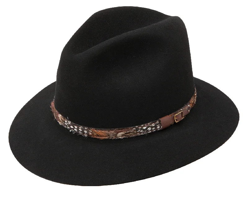 Thin headbands-Stetson Weekend Fur Felt Fedora Hat