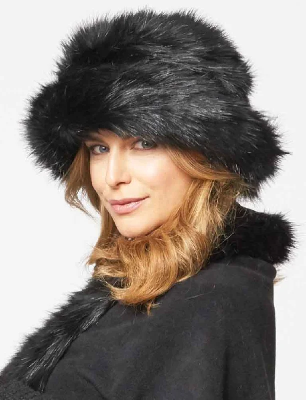 Beanies for exercise-*Parkhurst JOSEPHINE FAUX FUR HAT, Style# 23274