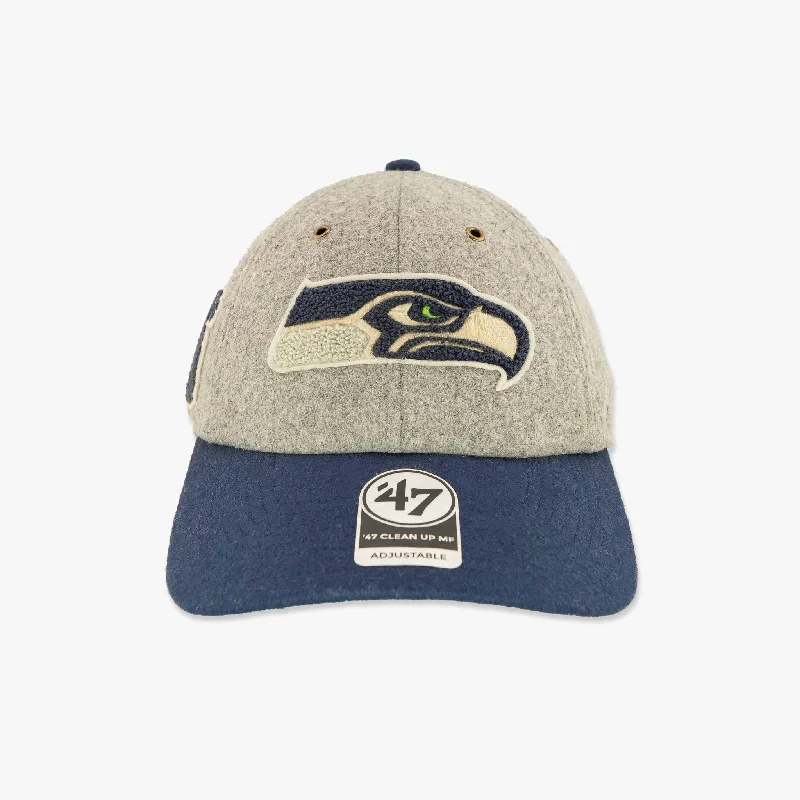 wool hats for skiing-  Seattle Seahawks 1976 Wool Clean Up Adjustable Hat