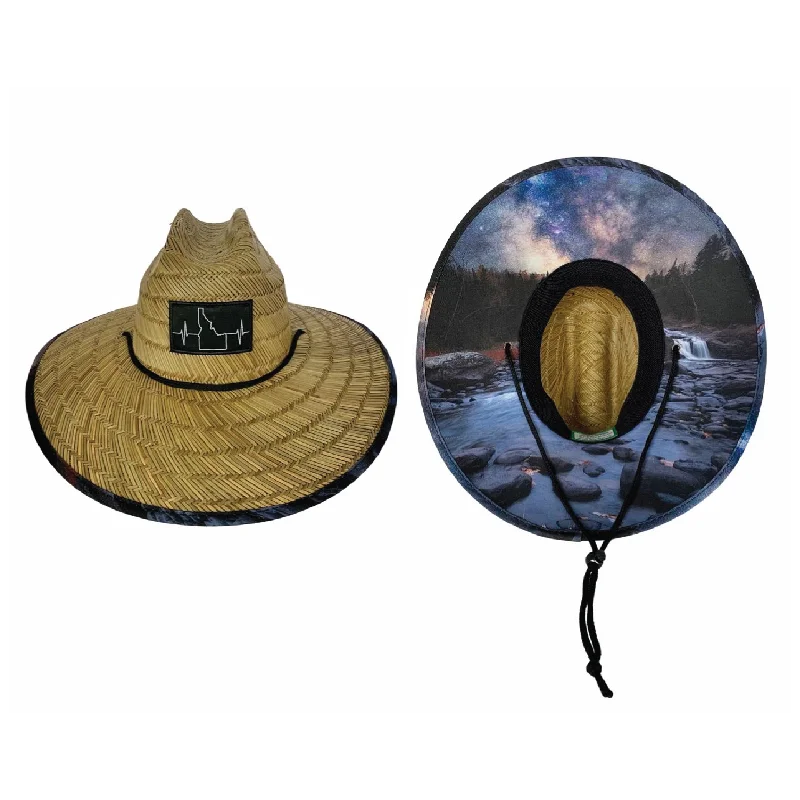 men’s stylish sun hat-Idaho Straw | Sun Hat | McCall Night