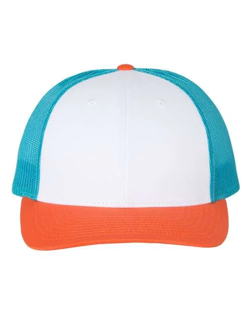 White / Blue Hawaiian/ Pale Orange