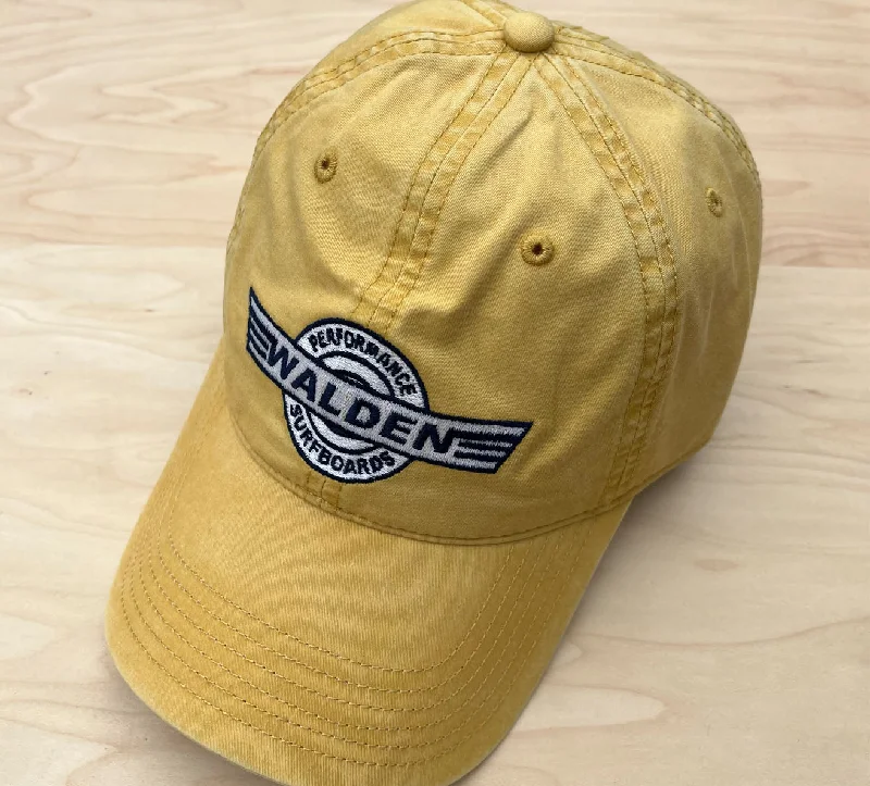 Beanies for rainy days-Sale Performance logo hat: vintage yellow