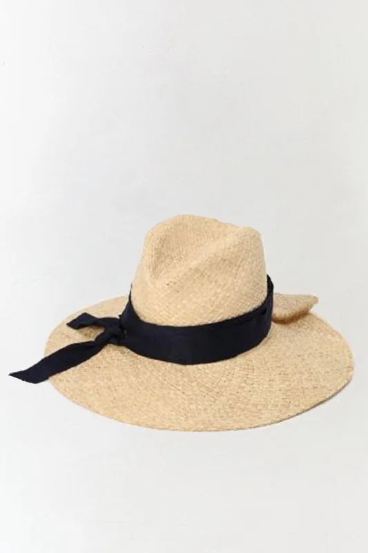 womens boho-inspired hats for festivals-Women's First Aid Bis Raffia Hat In Natural