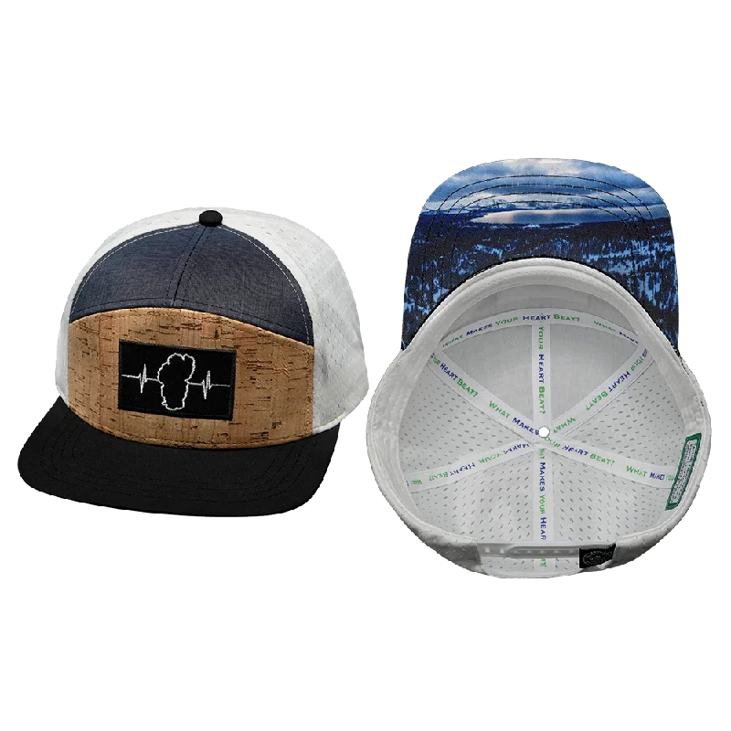 Beanies for outdoor events-Tahoe Hat | Flat Bill | Cork - Black - Navy - White