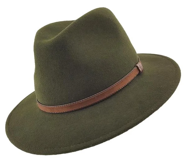 Beanies for stylish snow activities-Stanton Laurence Fedora - Olive