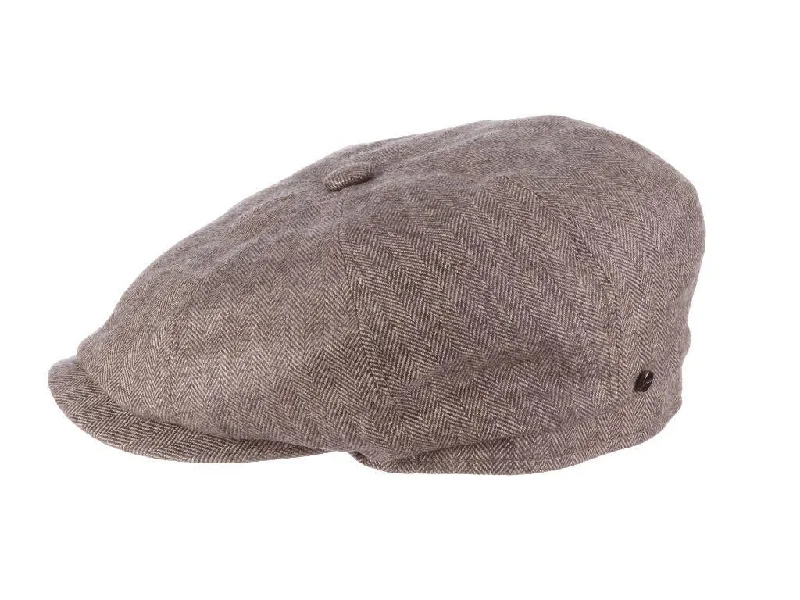 Beanies with minimalistic designs-Stetson Hatteras Cashmere Blend Newsboy Cap