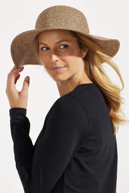 sun hat for weekend getaway-Blake Elegant Floppy Sun Hat | Tan