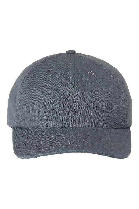 mens hats with print-Classic Caps Mens USA Made Snapback Dad Hat - Charcoal Grey