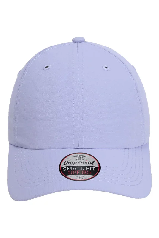 mens hats with performance features-Imperial Mens The Hinsen Ponytail Performance Moisture Wicking Adjustable Hat - Lavender Purple