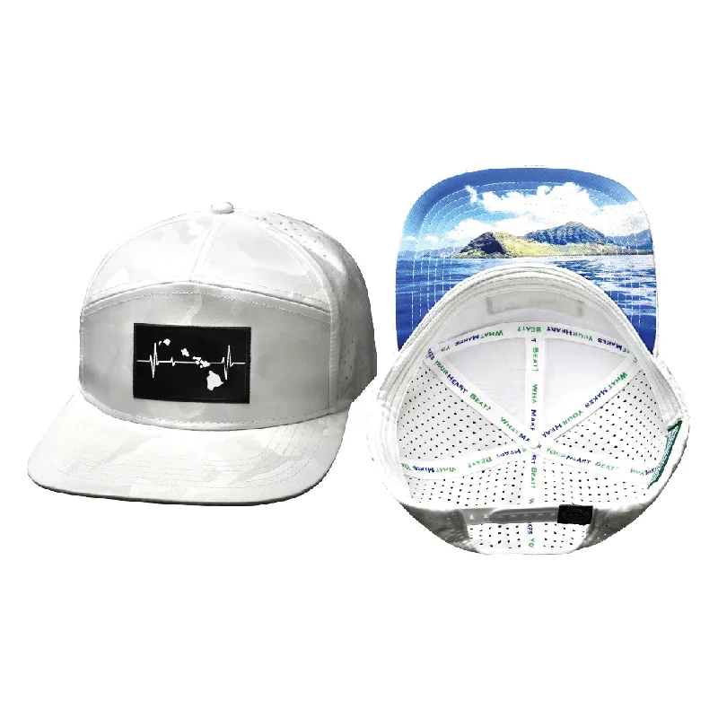 Headbands with cute designs-Hawaii Hat | Flat Bill | White Camo