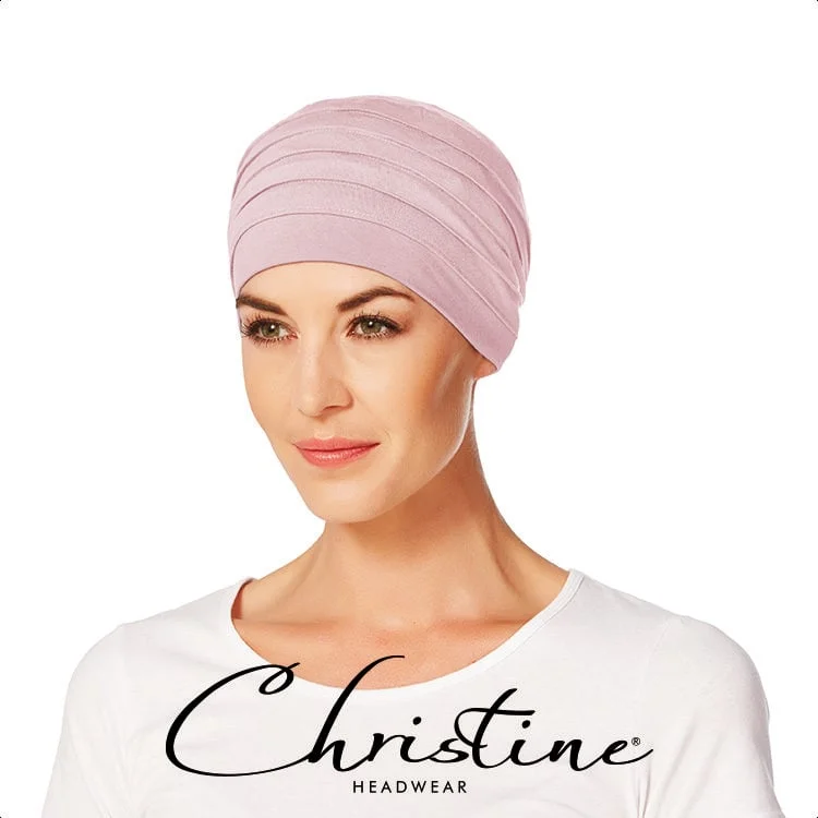 Headbands for cycling-Christine Yoga Bamboo Turban - Pale Pink