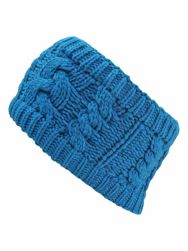 Beanies for trendy chic styles-Winter Cable Knit Wide Headband