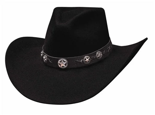 Beanies for running-Bullhide Star Studded Felt Western Hat