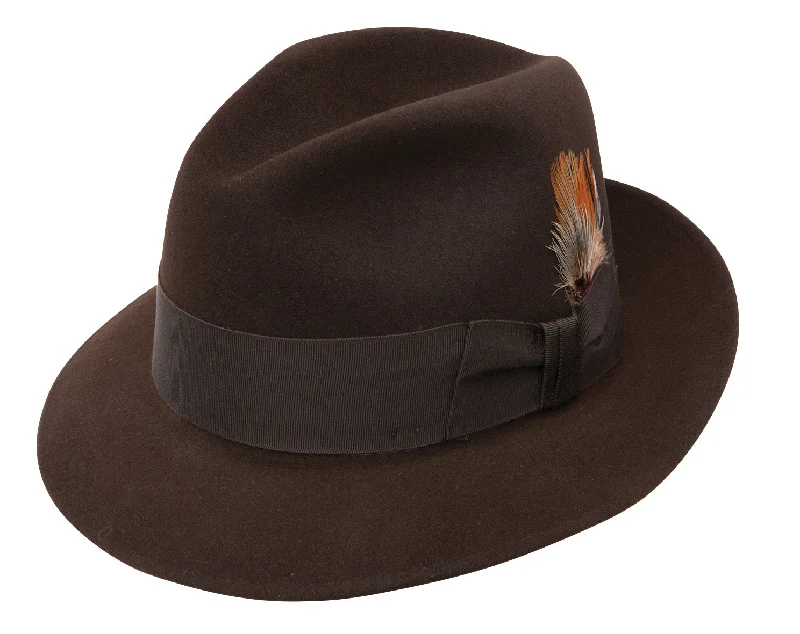 Headbands with neutral tones-Stetson Saxon Royal Quality Fedora