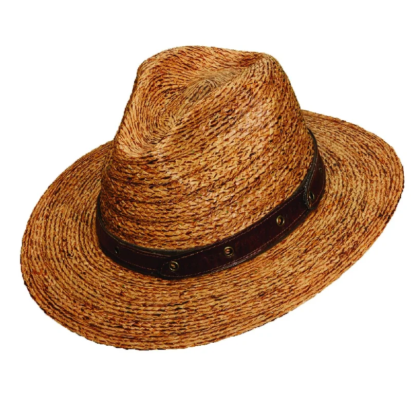 Beanies for snowy days-Tommy Bahama Burnt Raffia Safari Hat