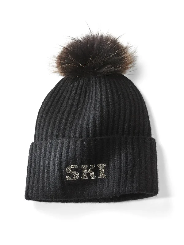 Beanies with performance fabric-Marius Ski Cashmere Knit Hat