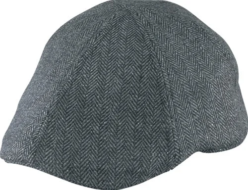 Headbands for fitness classes-Henschel 6/4 Duckbill Herringbone Ivy Cap