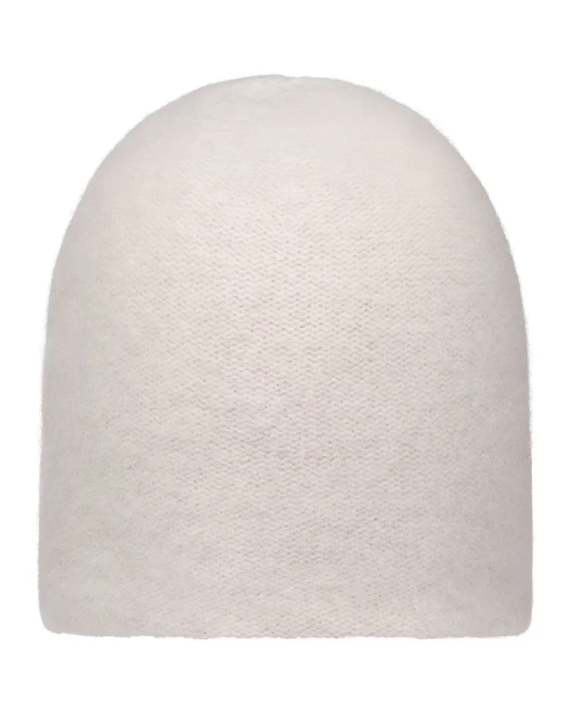 Beanies for winter fun-Unisex Double Layer Cashmere Beanie Frost White