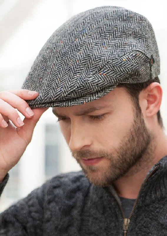 Beanies with trendy knit styles-Mucros Trinity Cap | Grey Herringbone