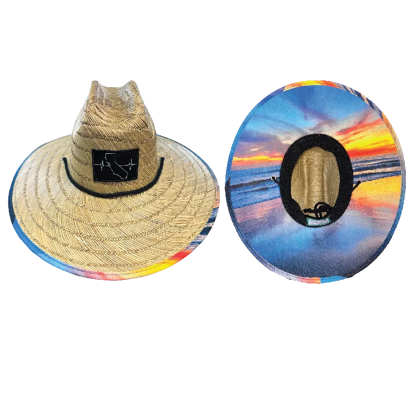 lightweight sun hat for women-California Straw | Sun Hat | Sunset