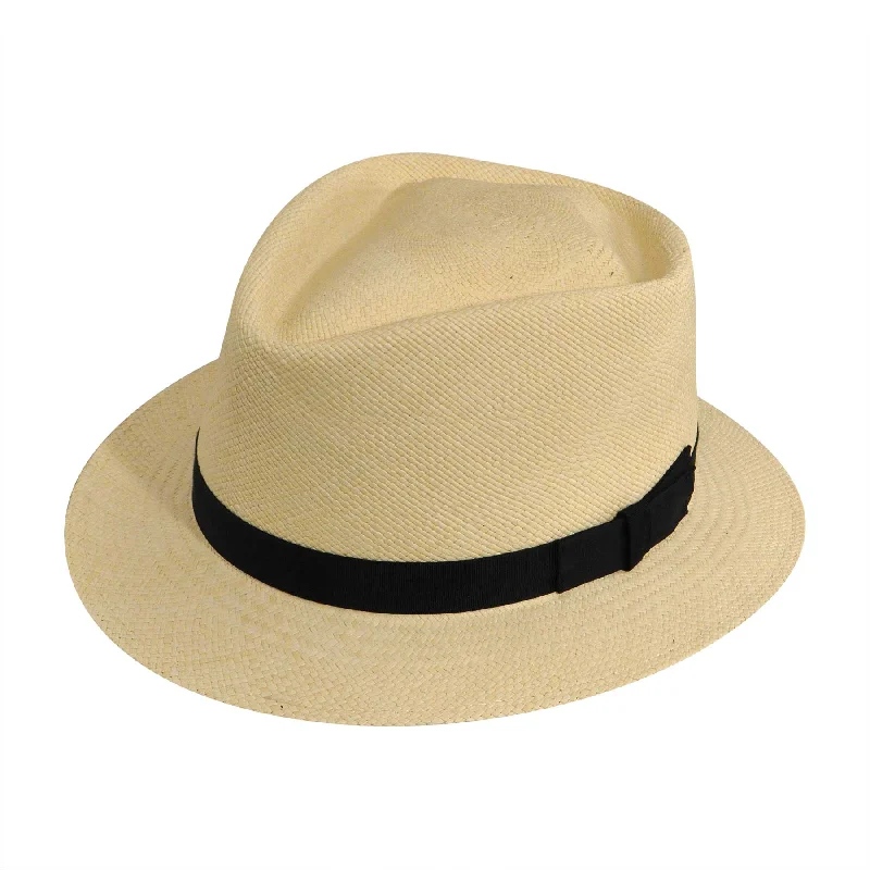 Headbands with modern designs-Pantropic Rincon Stingy Brim Panama Fedora Hat