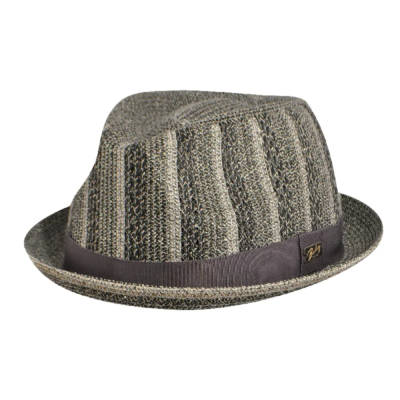 Beanies with fashionable looks-Bailey of Hollywood Longow Vertical Stripe Braid Fedora