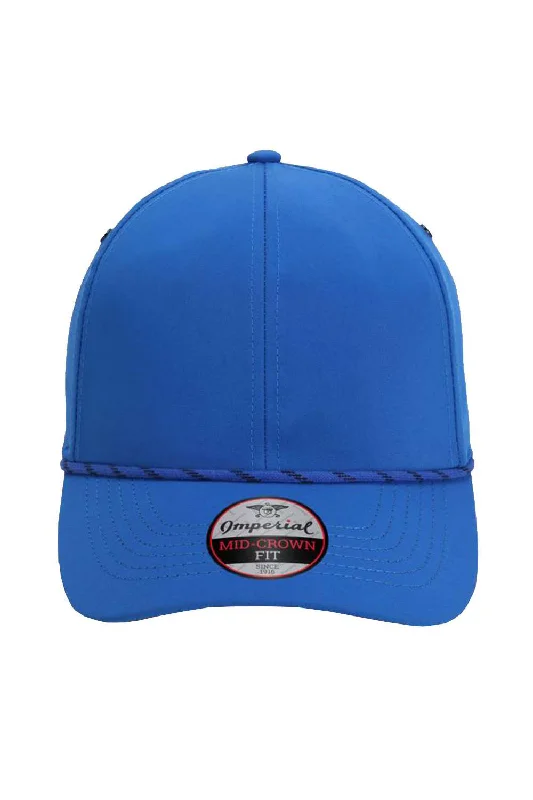 mens hats stylish for everyday outings-Imperial Mens The Habanero Performance Rope Adjustable Hat - Royal Blue