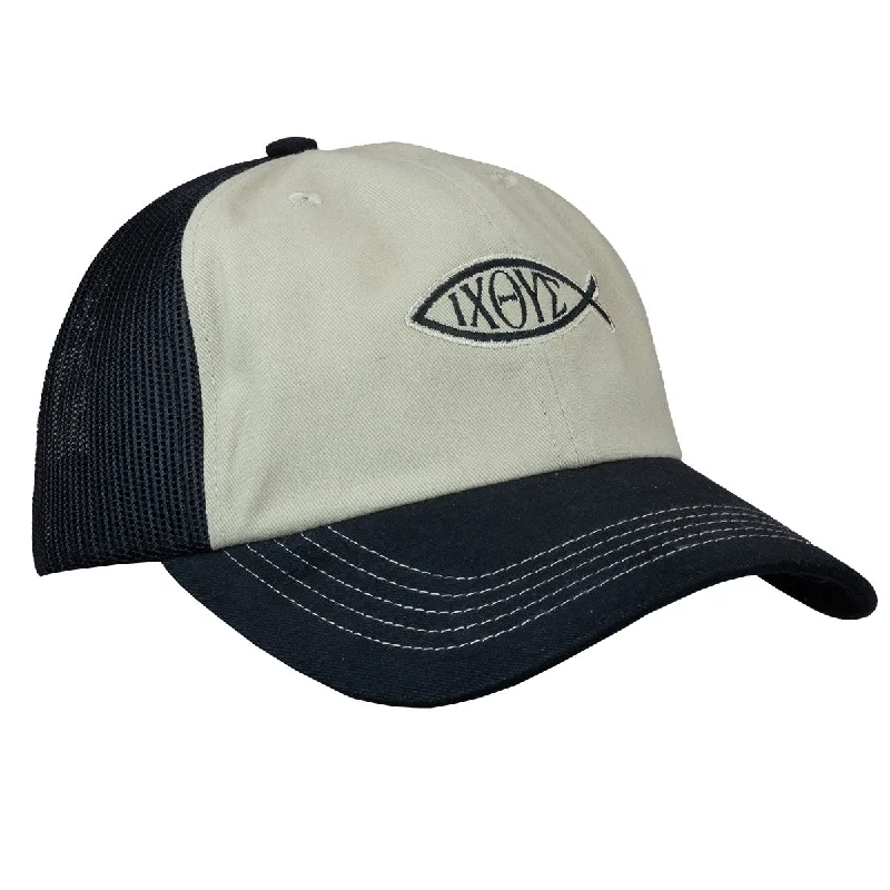 Lightweight headbands-Kerusso Mens Cap Ichthus