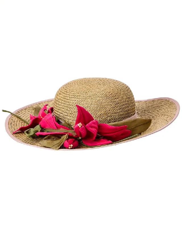 womens hats with modern designs-Gucci Straw Hat