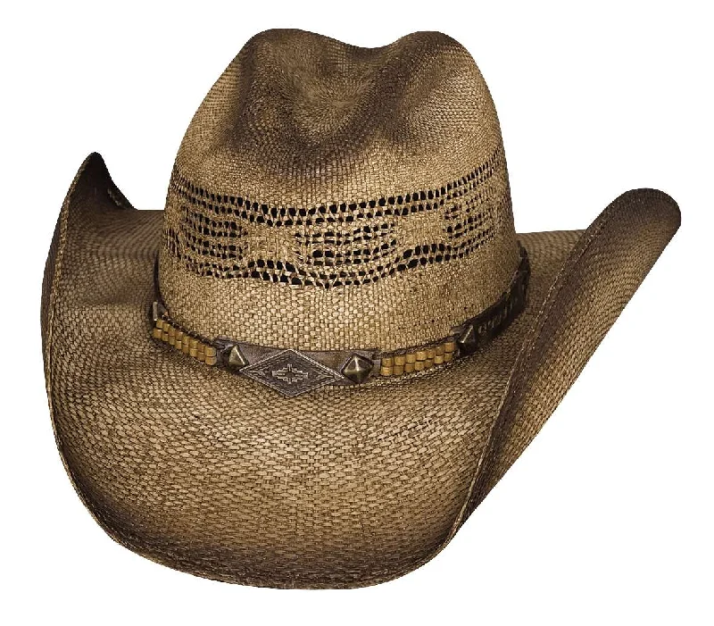 Headbands for long runs-Bullhide Full Speed Straw Cowboy Hat