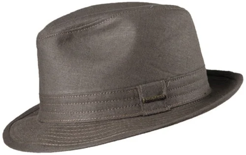 Fashionable headbands-Stetson Havana Linen Fedora Hat