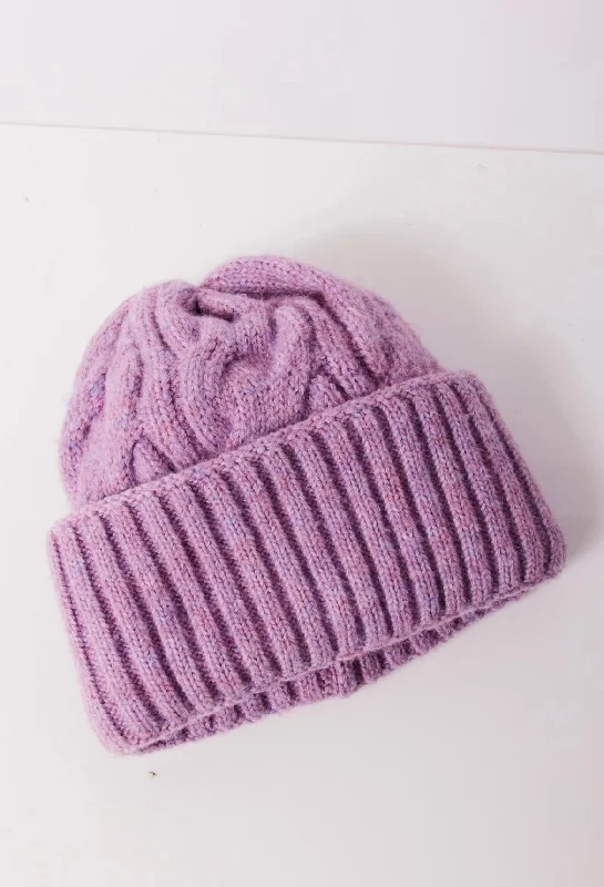 Beanies for casual style-Coast Line Beanie in Orchid Crush