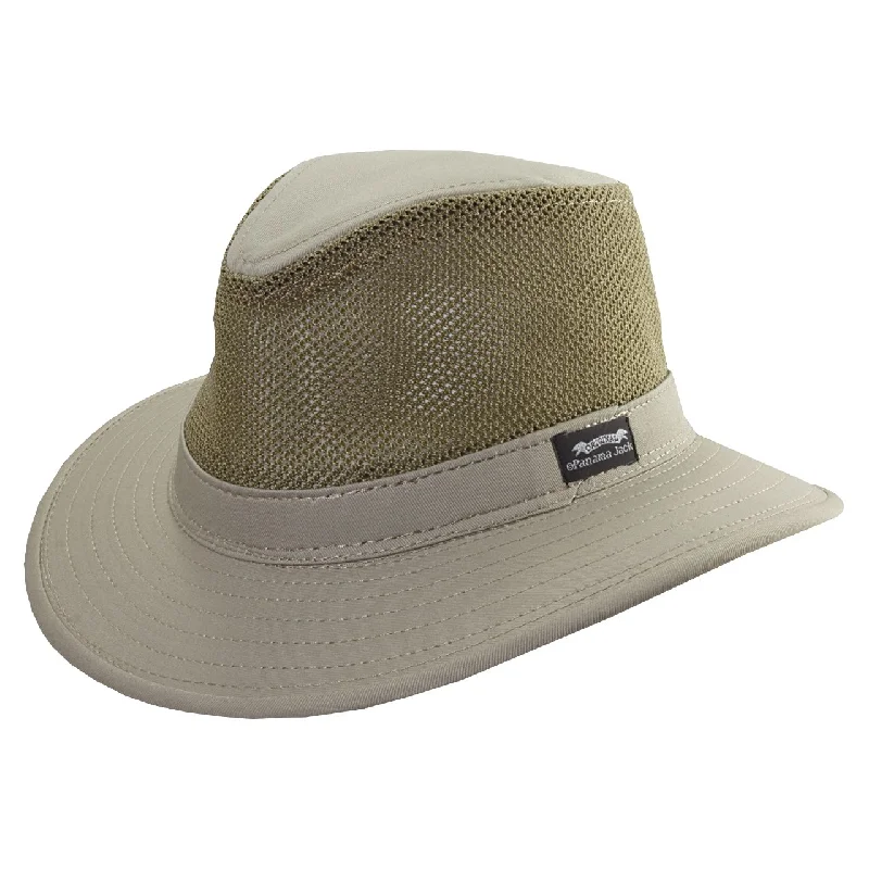 Beanies with knitted patterns-B "Panama Jack MESH" Safari Hat, Style# PJ39NC-MESH