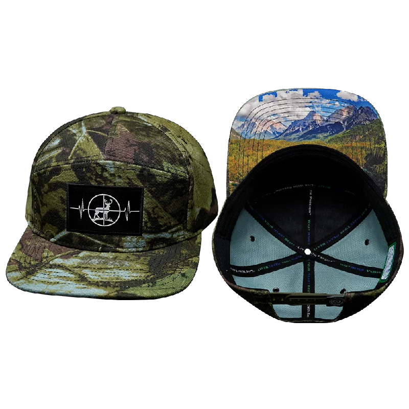 Headbands for crossfit-Hunting Hat | Flat Bill | Green Tree Camo