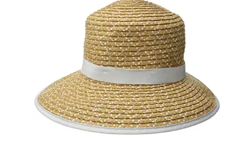 fashionable UV-protecting sun hat-Physician Endorsed: Women's  Sun Hat - Pitch Perfect (Gold Tweed)