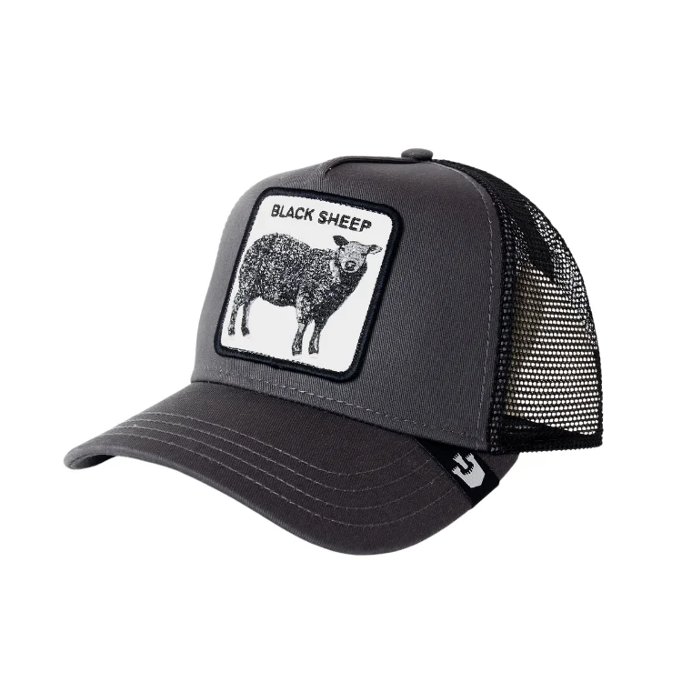 Beanies for fashionable cold days-Goorin Brothers The Black Sheep Trucker - Grey