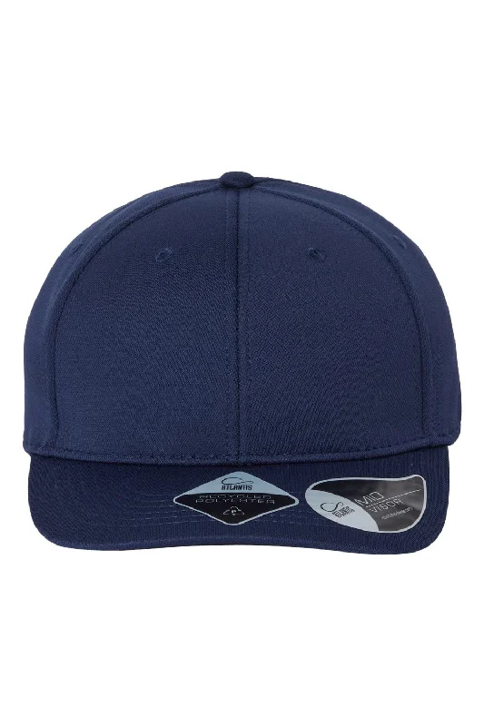 Atlantis Headwear Mens Sustainable Honeycomb Adjustable Hat - Navy Blue